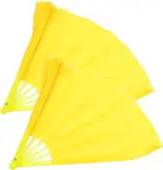 Cabilock Custom Kung Fu Dance Fan Set Pair of Silk Folding Hand Fans 13 for Martial Arts Dance Decorative Style