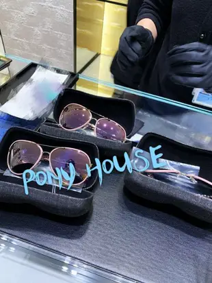PONY HOUSE  精品代購  香奈兒Chanel 粉色皮邊雷朋太陽眼鏡