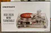 NEW SEALED CROSLEY RSD 2020 3” CLEAR MINI TURNTABLE W/ POST MALONE VINYL BUNDLE