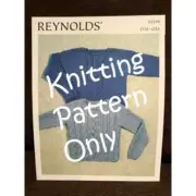 New Reynolds Yarns Ole-Ole 82294 Cable & Lace Pullover Knitting Pattern New
