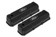Proflow Valve Covers, Tall Cast Aluminium, Black, For Ford Logo, 429-460 Big Block For Ford, Pair