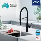 ACA Black Brass Kitchen Mixer Tap Pull Down 360° Swivel Spout Sink Basin Faucet