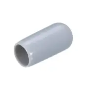 80pcs Rubber End Caps 6mm(1/4") Round End Cap Screw Thread Protectors Grey