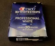Crest 3D Whitestrips Professional White , 20 Levels Whiter, Exp 01/2027