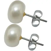 在飛比找momo購物網優惠-【小樂珠寶】白珠925純銀耳針天然淡水珍珠耳環(搶眼最ＨＩＴ