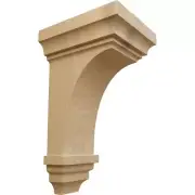 CORW05X05X10JECH Medium Jefferson Wood Corbels, 5"W x 5 3/4"D x 10"H, Cherry