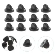 100pcs Clutch Rubber Pin Backs Keepers Replacement Uniform Badge Comfort Fit