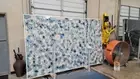 White Quartz & Blue Dining Table And Blue Agate Stone Handmade Furniture Top