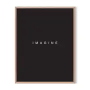 Imagine Framed Wall Art - Timber