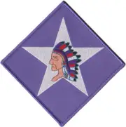 4" USMC MARINE CORPS 6TH MARINES GUN CO WWI WORLD WAR I PURPLE EMBROIDERED PATCH