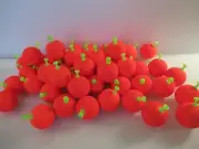50 1.50" FISHING BOBBERS Medium Round Floats Weighted Foam Snap on Float Choice
