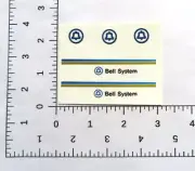 water slide tiny Tonka bell system decal set /TRACKING