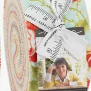 FigTree Stitched Jelly Roll: 40 Vibrant 2.5-inch Fabric Strips