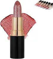 Diamond Glitter Lipstick, Diamond Lip Gloss Glitter Lipstick Waterproof, Metallic LIPSTICK For Women, Lip Gloss For Women, Shiny Matte, Moisturizing,Longlasting Waterproof (05)