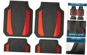 4-Piece Anodized Sport Floor Mats - All-Weather Protection, Trim-to-Fit Mats