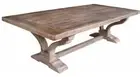 ANAIS FRENCH PROVINCIAL COFFEE TABLE RECYCLED TIMBER HARDWOOD 160CM. RUSTIC