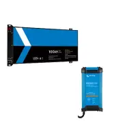 1PC 12V 100Ah Blade Lithium Battery 1PC Victron Blue Smart IP22 LiFePO4 Charger