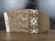 NWT The Original MUK LUKS Brown White Snowflake Boot Toppers