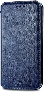 [YukeTop] Case for Oppo A57 5G, PU Leather Flip Folio Wallet Cover, with Card Slots, Case Cover for Oppo A57 5G.(Blue)