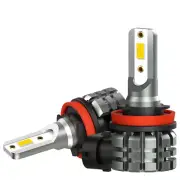 2X AUXITO H11/H8 3000K LED Bulbs Amber Super Bright Fog Light DRL Driving Light (for: Mini)