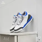 NIKE AIR JORDAN 3 RACER BLUE 男 白藍 爆裂紋 小閃電 籃球鞋 CT8532-145