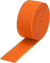 uxcell Elastic Bands for Sewing 1.6"(4cm) 5 Yard Orange Knit Elastic Spool High Elasticity for Wigs, Waistband, Pants
