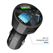 12V-24V Car Cigarette Lighter Charger USB Auto QC 3.0 Quick Charge 3 USB Splitte