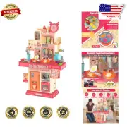 Kids Mini Kitchen Set with Steam Stove & Water Recycling - Perfect Gift Idea