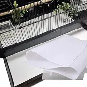 QBLEEV Bird Cage Liner Paper, Extra Large Size Pre Cut Sheets for Birdcages, Precut Absorbent Disposable Non-Woven Cages Cushion Pad Mat Accessories, Square-200 Sheets