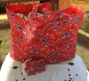 Rusty Whatever Beach Bag And Fate Purse Flame