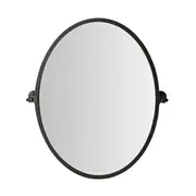 Hayden Oval Pivot Mirror Matte Black