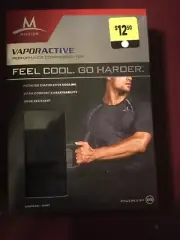Mission VaporActve performance compression men’s Top / shirt Small Black