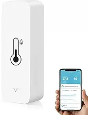 WiFi Thermometer and Hygrometer for Home, WiFi Temperature Sensor and Home Humidity Hygrometer, Precise Monitoring