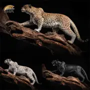 JXK 1/6 Snow Leopard Panther Jaguar Figure Animal Model Oenaments Toys Xmas Gift