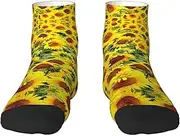 [JBYJBX] Sunflowers Print Adult Socks Womens Mens Workout Thermal Cozy All-Season Gift Holiday Articles Use