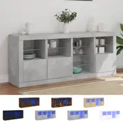 Sideboard with LED Lights Storage Cabinet Cupboard Living Room Office vidaXL
