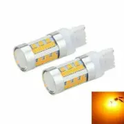 2x Amber No Error Canbus 150SMD 44W T20 WY21W LED flashing light indicator Q6W4