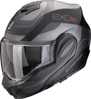 Scorpion EXO-Tech Evo Pro Commuta, modular helmet , color: Matt Black/Silver , size: M