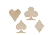 Kaisercraft Wooden Flourishes Playing Card Suits
