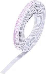 uxcell 26AWG IDC Wire Flat Ribbon Cable 3 m/9.8ft Length 1.3mm Pitch 6 Pin Red and White for JTAG/ISP Connecting