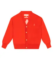 [The Animals Observatory] The Animals Observatory Raccoon cotton cardigan Y 8 red
