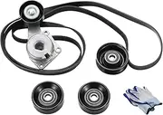 ATPPCCE 90K-38274A (5PCS 38274+38001+38001+36157+K061025) Serpentine Belt Drive Component Kit Fit For