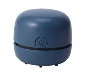 Mini Portable Desktop Dust Handheld Cordless Vacuum Cleaner Operated by Battery for Keyboard Laptop Table Cleaning for,Blue