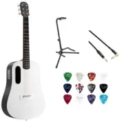 LAVA ME PLAY Lite Bag Frost w/ Guitar Stand, Kopul Cable and Med 12-Pack Bundle