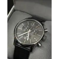 在飛比找蝦皮購物優惠-CK三眼計時手錶 男錶