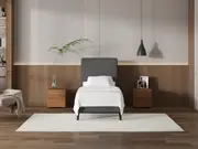 My Style Tapered Headboard & Standard Base - Single / Gunmetal / Slimline Base