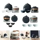 Travel Tea Set Teaware Teapot and Cup Set Kung Fu Tea Pot for Family Climbing