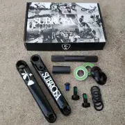 SUBROSA ROSE CRANKS BLACK BMX BIKE CRANK FIT KINK CULT SHADOW FIEND BSD