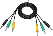 3.5mm Audio Cable,CGTime 3 to 3 3.5mm Jack Male to Male Stereo Audio AUX Cable Cord For 5.1 Channel Logitech Computer Speakers(5ft/1.5m)