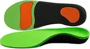 [Generic] Arch Support Insoles, Flat Feet Foot, Athletic Shoe Insole for Men and Women Shoe Inserts (Green, 28CM)
